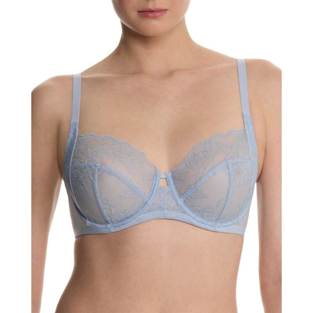 Natori Womens  Statement Supportive Lace Bra, Blue